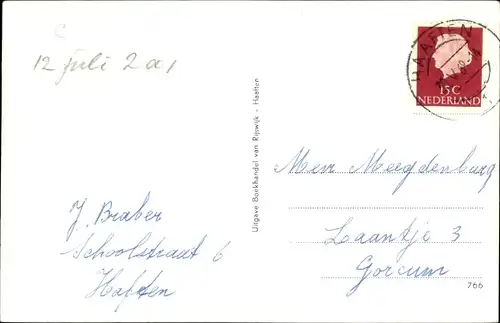 Ak Haaften Gelderland, Ned. Herv. Kerk