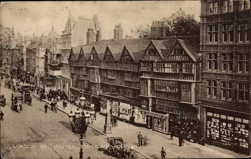 Ak Holborn Camden London England, Old Houses, Staple Inn