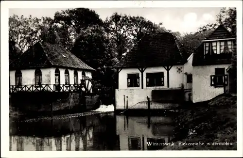 Ak Winterswijk Gelderland Niederlande, Plekenpolse watermolen, Cafe de Olliemolle