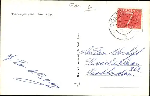 Ak Doetinchem Gelderland, Hamburgerstraat
