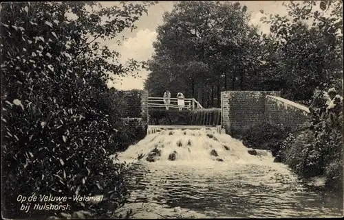 Ak Hoophuizen Hulshorst Gelderland, Op de Veluwe-Waterval