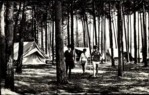 Ak Hoophuizen Hulshorst Gelderland, C.J.V. Kamp, Zelplatz