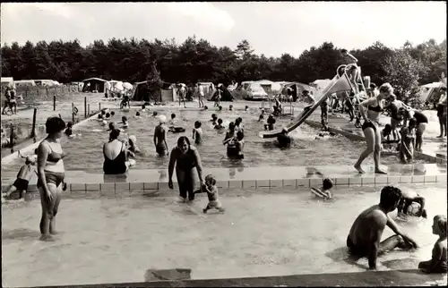 Ak Kootwijk Barneveld Gelderland Niederlande, Camping De Berkenhorst, Freibad