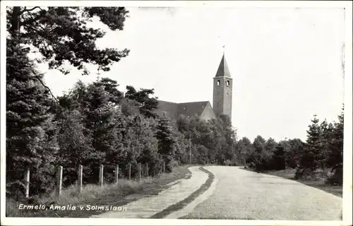 Ak Ermelo Gelderland, Amalia v. Solmslaan, Kirche