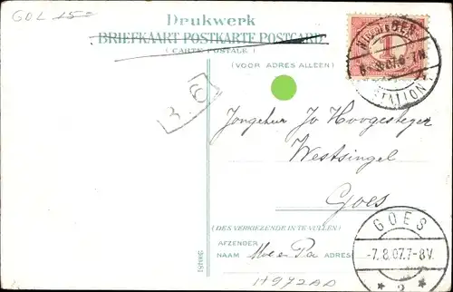 Ak Nijmegen Gelderland, Ruine Valkhof