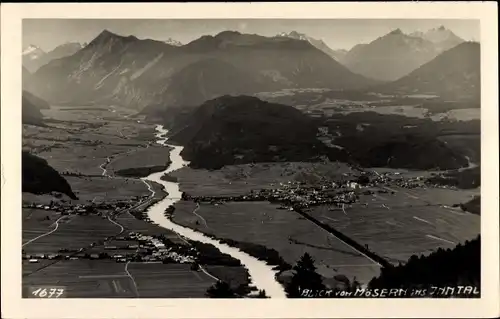 Ak Mösern Telfs in Tirol, Blick ins Inntal