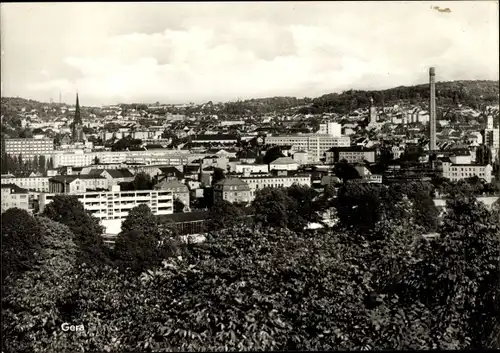 Ak Gera in Thüringen, Stadtpanorama