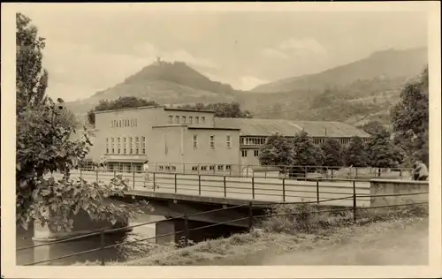 Ak Bad Blankenburg in Thüringen, Stadthalle, Brücke