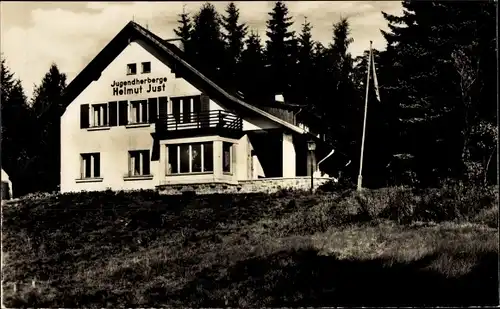 Ak Bad Brambach im Vogtland, Blick auf Jugendherberge Helmut Just