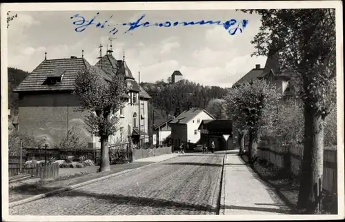 Ak Ziegenrück an der Saale Thüringen, Bahnhofstraße