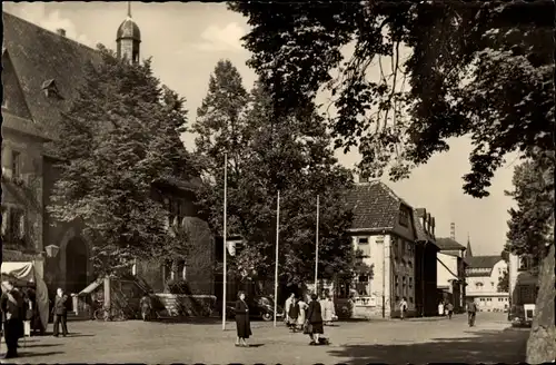 Ak Sömmerda in Thüringen, Marktstraße mit Rathaus