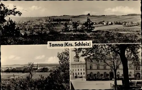Ak Tanna in Thüringen, Gesamtansicht, Gasthof
