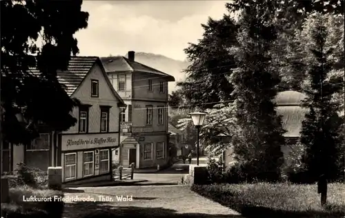 Ak Friedrichroda Thüringer Wald, Konditorei und Kaffee Kess, Hotel Alfred