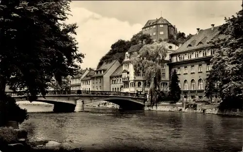 Ak Greiz im Vogtland, Friedensbrücke