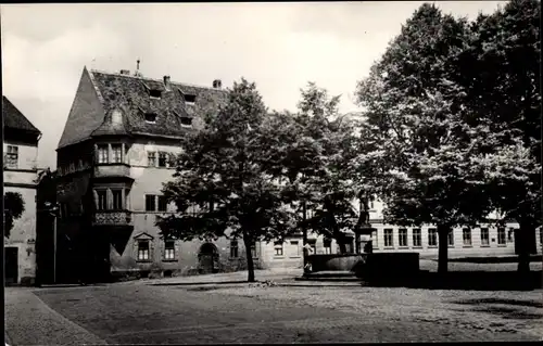 Ak Eisenberg in Thüringen, Markt mit Mohrenbrunnen