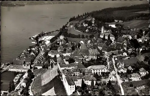 Ak Meersburg am Bodensee, Luftbild