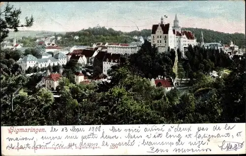 Ak Sigmaringen an der Donau Baden Württemberg, Panorama vom Ort