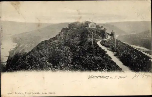 Ak Zell an der Mosel, Marienburg