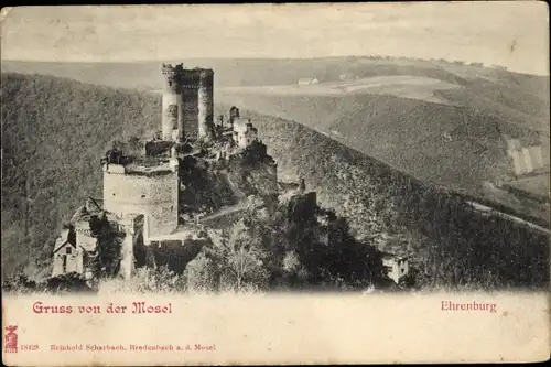 Ak Brodenbach an der Mosel, Ehrenburg, Panorama