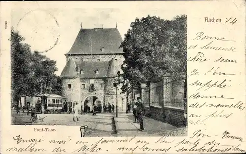 Ak Aachen in Nordrhein Westfalen, Pont-Thor
