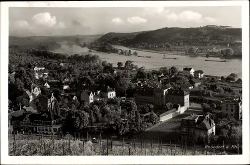 Ak Rhöndorf Bad Honnef am Rhein, Panorama vom Ort