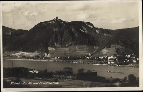 Ak Rhöndorf Bad Honnef am Rhein, Drachenfels