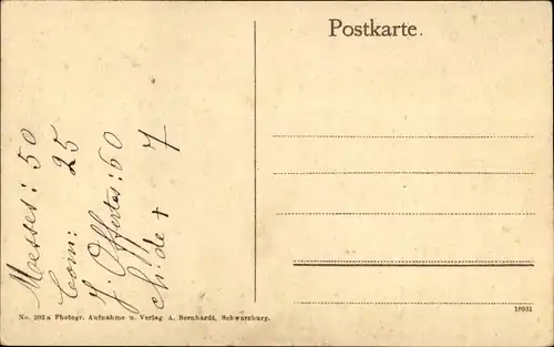 Ak Sitzendorf in Thüringen, Panorama vom Ort