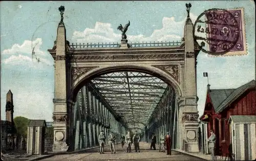 Ak Kehl am Rhein, Rheinbrücke