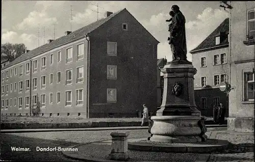 Ak Weimar in Thüringen, Dondorf-Brunnen