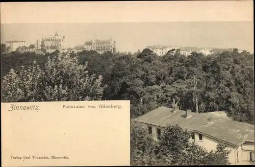 Ak Ostseebad Zinnowitz auf Usedom, Panorama von Glienberg