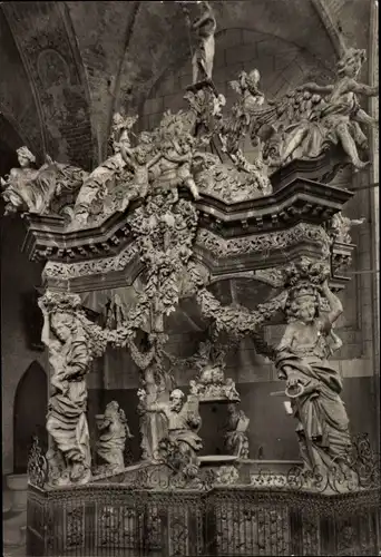 Ak Stralsund in Vorpommern, St. Nikolaikirche, Taufkapelle