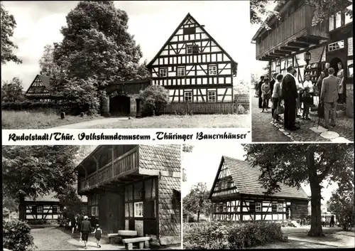 Ak Rudolstadt in Thüringen, Volkskundemuseum Thüringer Bauernhäuser