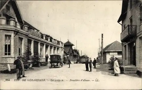 Ak Col de la Schlucht Vosges, Frontiere d'Alsace, Hotel Francaise