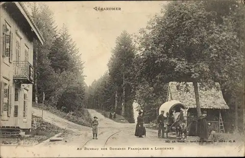 Ak Longemer Lothringen Vosges, Au Bureau des Douanes Francaises