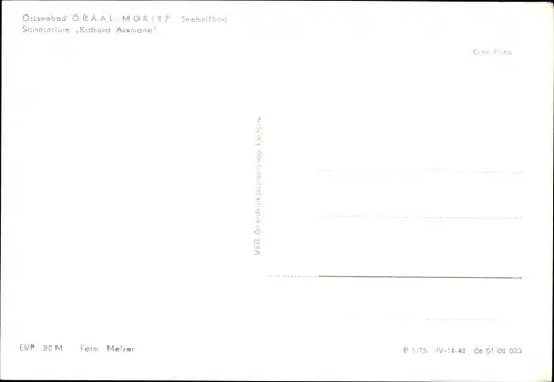 Ak Ostseebad Graal Müritz, Sanatorium Richard Assmann