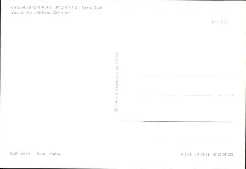 Ak Ostseebad Graal Müritz, Sanatorium Richard Assmann