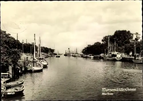 Ak Ostseebad Warnemünde Rostock, Alter Strom, Segelboote