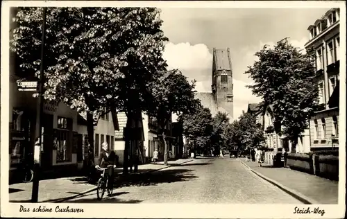 Ak Nordseebad Cuxhaven, Strichweg