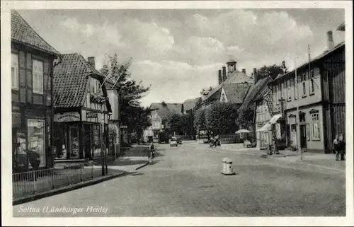 Ak Soltau in der Lüneburger Heide, Straßenpartie