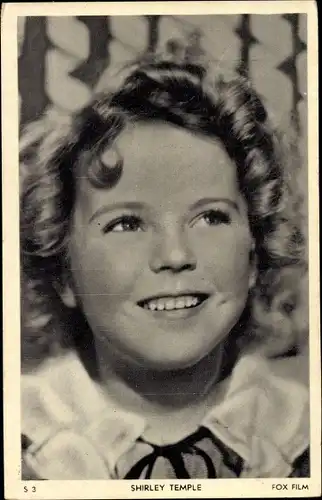 Ak Schauspielerin Shirley Temple, Portrait, Fox Film S 3