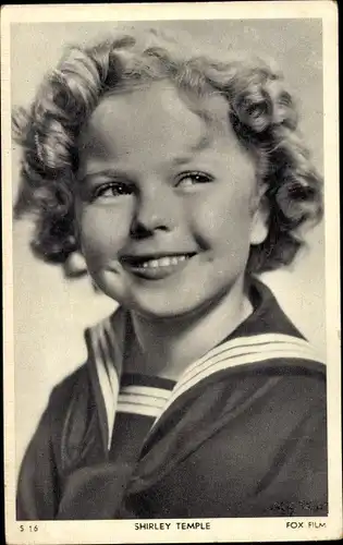 Ak Schauspielerin Shirley Temple, Portrait, Fox Film, S 16