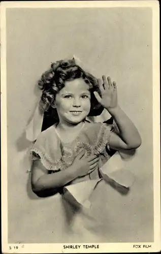 Ak Schauspielerin Shirley Temple, Portrait, Fox Film, S 19