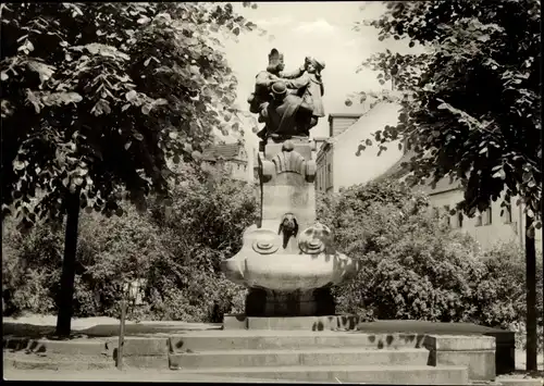 Ak Altenburg in Thüringen, Skatbrunnen