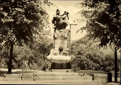 Ak Altenburg in Thüringen, Skatbrunnen