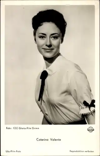 Ak Schauspielerin Caterina Valente, Portrait