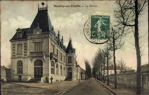 Ak Neuilly en Thelle Oise, Das Rathaus