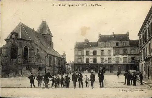 Ak Neuilly und Thelle Oise, La Place