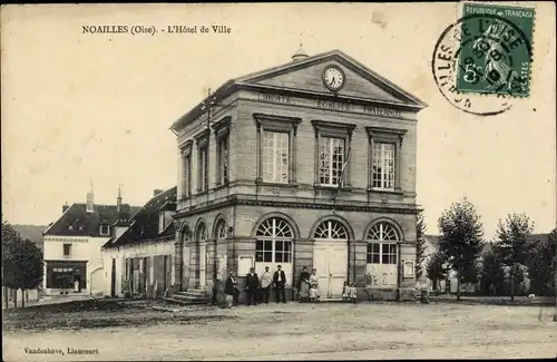 Ak Noailles-Oise, Rathaus