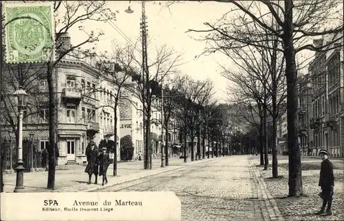 Ak Spa Wallonie Lüttich, Avenue du Marteau