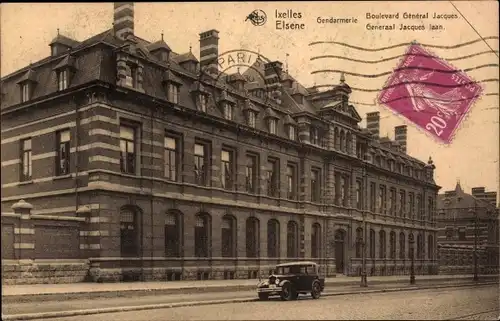 Ak Ixelles Elsene Brüssel Brüssel Belgien, Gendarmerie, General Jacques laan